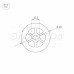 Силиконовый профиль WPH-FLEX-D40-360deg-S10-5m WHITE (Arlight, Силикон)