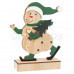 Деревянная фигурка с подсветкой «Снеговик» 18 см NEON-NIGHT
