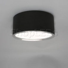 544-7W-4000K Светодиодный светильник накладной (круглый черный)